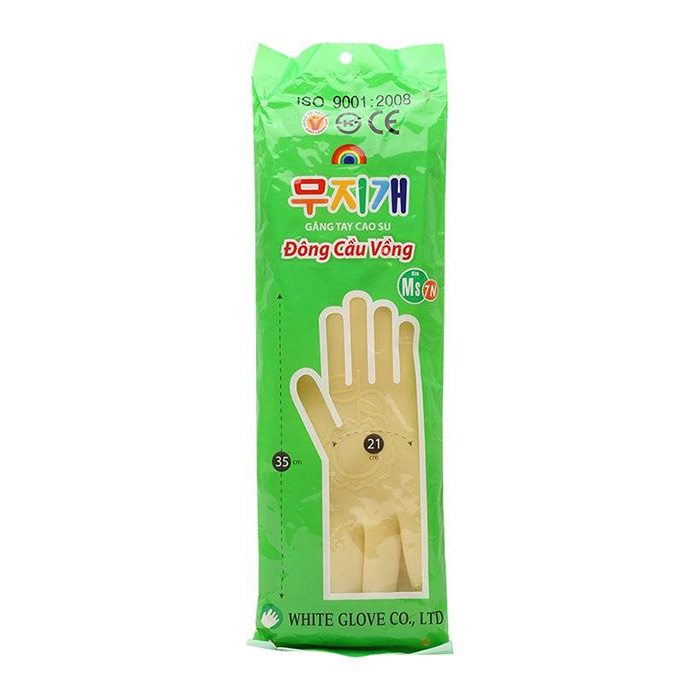 [10 ĐÔI] Combo 10 đôi găng tay cao su Đông Cầu Vồng dài 35cm size M, găng tay rửa bát rửa chén, bao tay cao su rửa chén