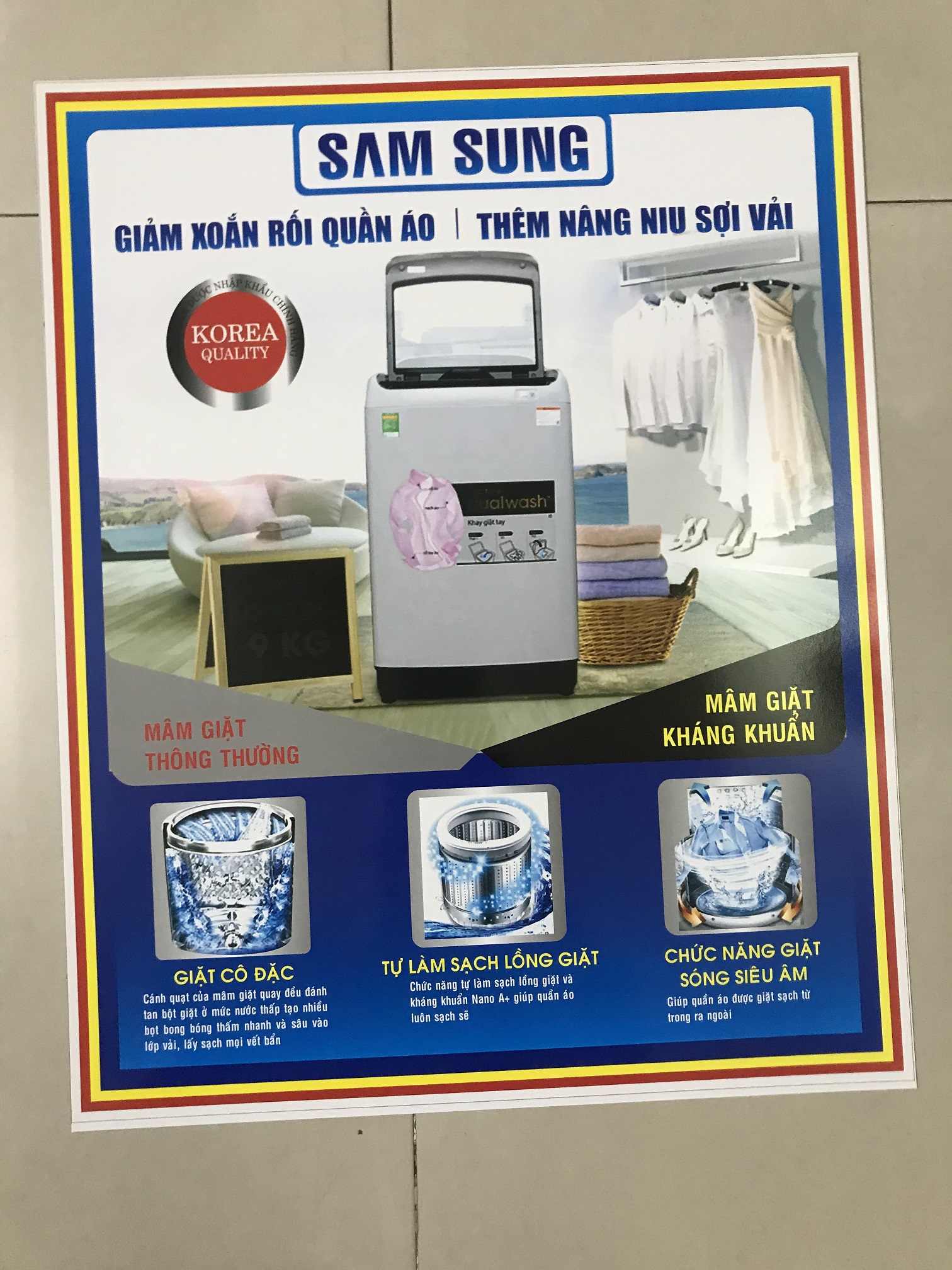 [HCM]tem dán máy giặt Samsung -  miếng dán máy giặt Samsung (mẫu 2)