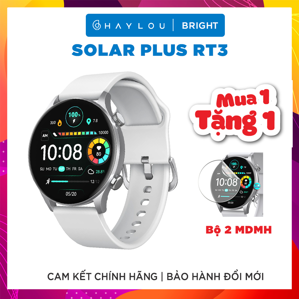 TẶNG MIẾNG DÁN MÀN HÌNH Đồng Hồ Thông Minh HAYLOU Solar Plus RT3 - Hàng
