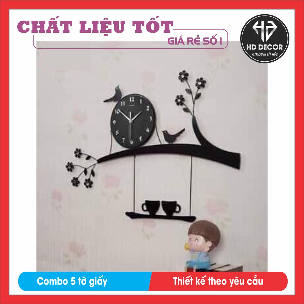 Đồng hồ treo tường trang trí mica nhiều màu sắc phù hợp với văn phòng, nhà ở, cửa hàng