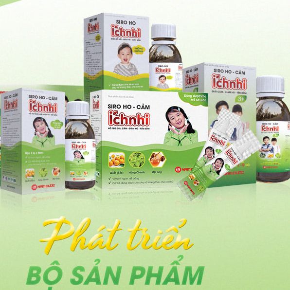 Siro giải cảm, giảm ho, tiêu đờm Ích Nhi Nam Dược 90ml