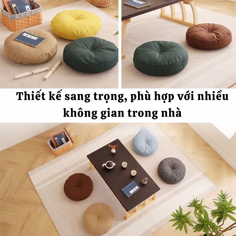 Nệm Ngồi Bệt Đệm Ngồi Ghế Hình Tròn Bông Mềm Bách Hoá DAIKI
