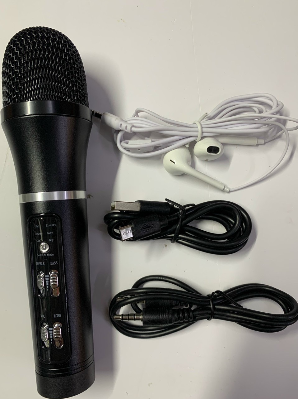 Mic C25 live stream thu âm cao cấp đa năng giả giọng có bluetooth đầy đủ phụ kiện tai phone