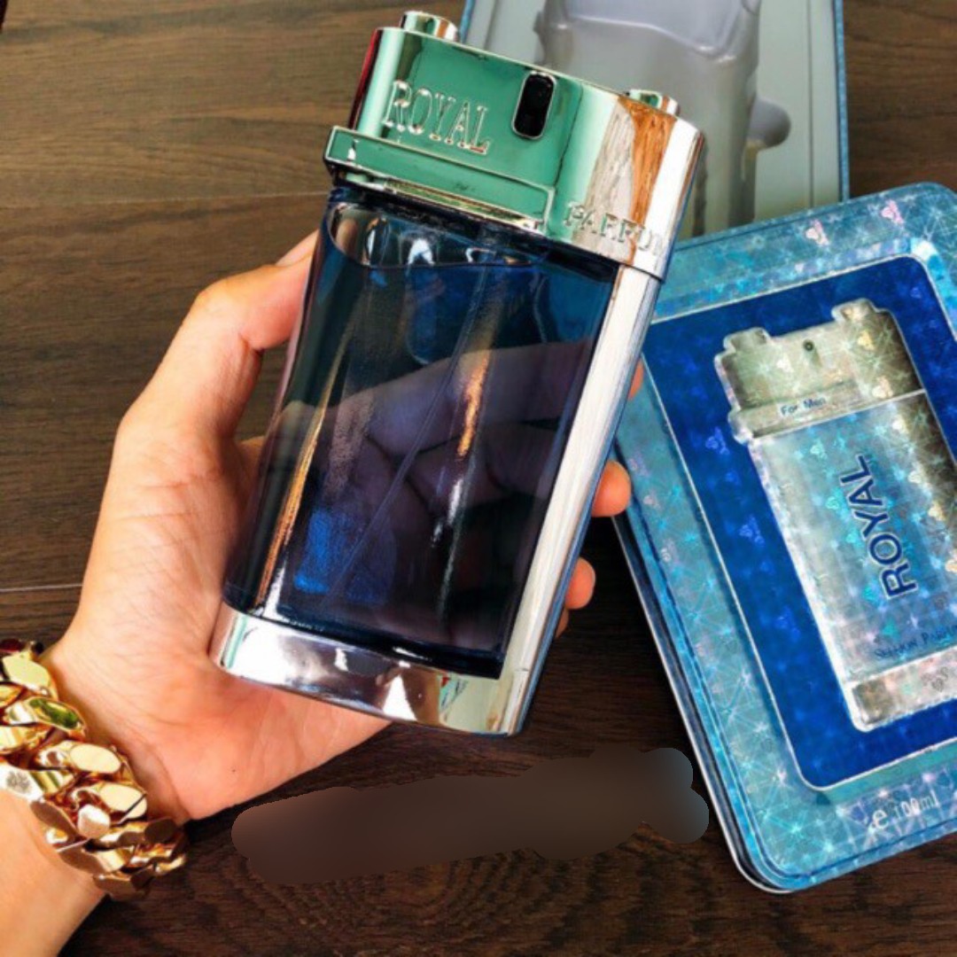 Nước Hoa Nam ROYAL 100ml Hộp Thiết Xanh Sang Trọng , Quý Phái