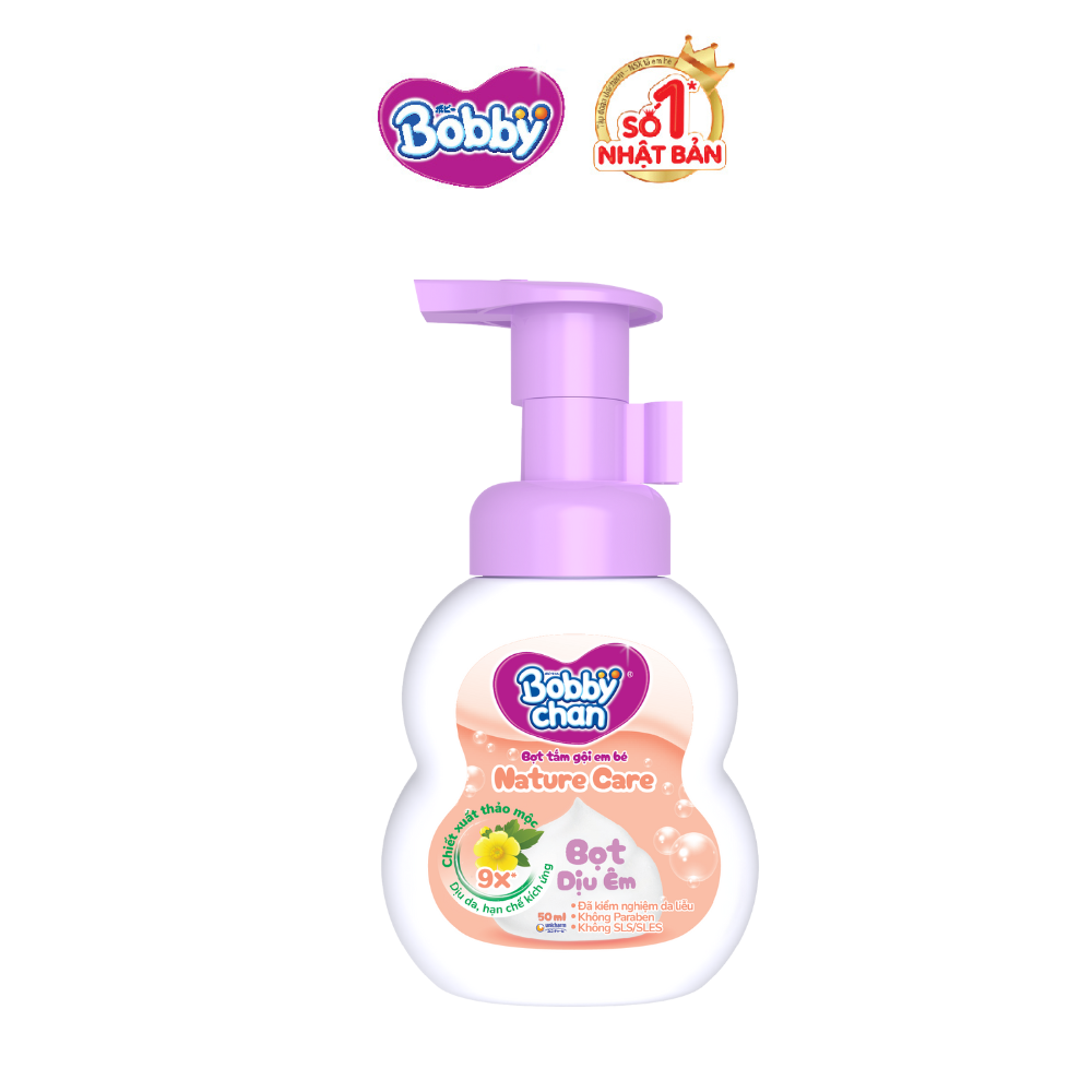 [MKB Gift] Bọt tắm gội em bé Nature Care - Làm sạch dịu nhẹ, hạn chế kích ứng 50ml