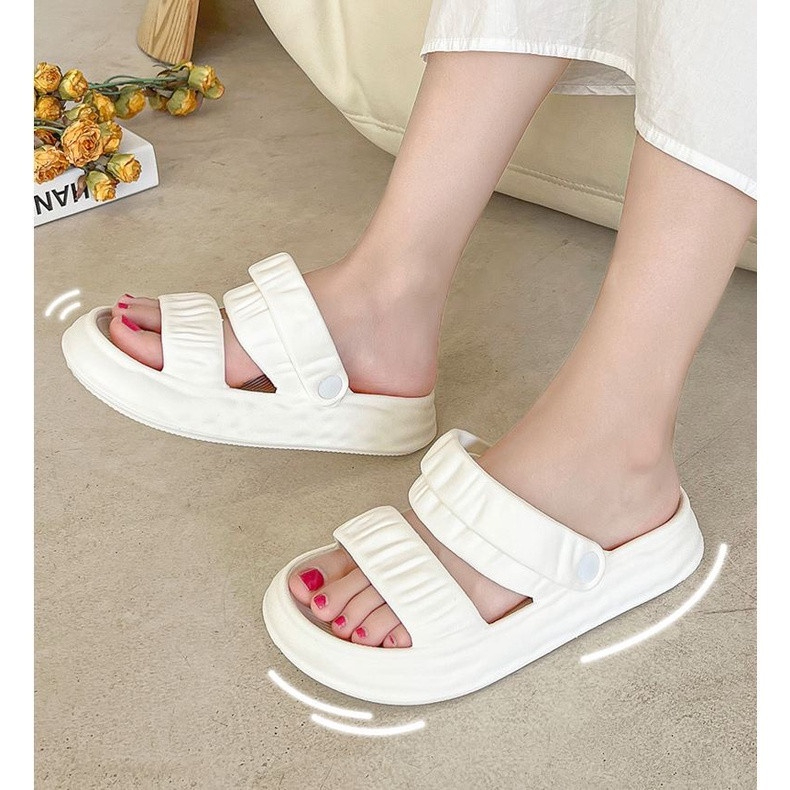 Dép nữ - Dép Sandal Bánh Mì chống trơn trượt siêu êm đế cao