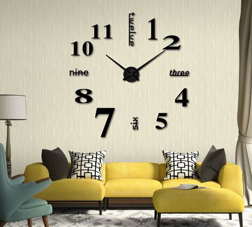 [HCM]Bộ Đồng Hồ Dán Tường  đồng hồ Treo Tường 3D Sang Trọng Kiểu Châu Âu DIY- đồng hồ trang trí nghệ thuật - Thiết Kế Đơn Giản Độc Đáo - Đảm Bảo Chất Lượng