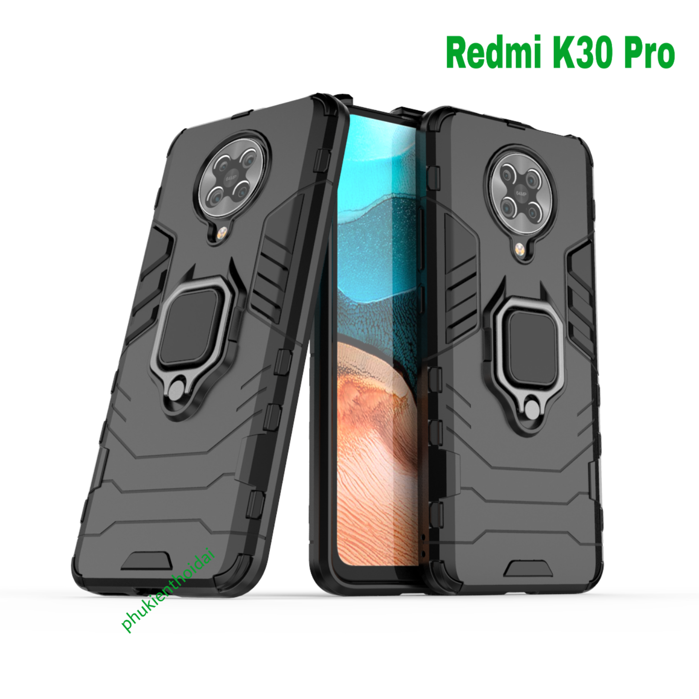 Ốp lưng Xiaomi Redmi K30 Pro / Poco F2 Pro dùng chung chống sốc iron man iring siêu bền cao cấp chống va đập mạnh