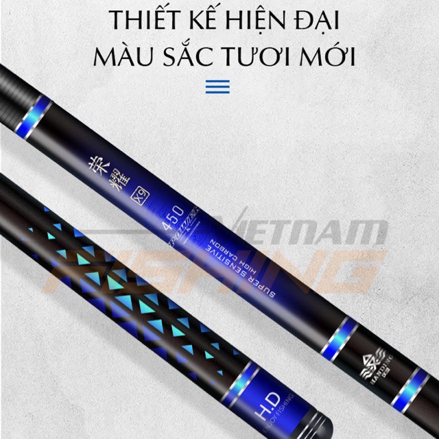 Cần câu tay handing x9 độ cứng 5h đủ kích cỡ 3m6 - 6m3 . y hình loại 1 chất lượng cao (cam kết đổi trả trong 2 tuần đầu