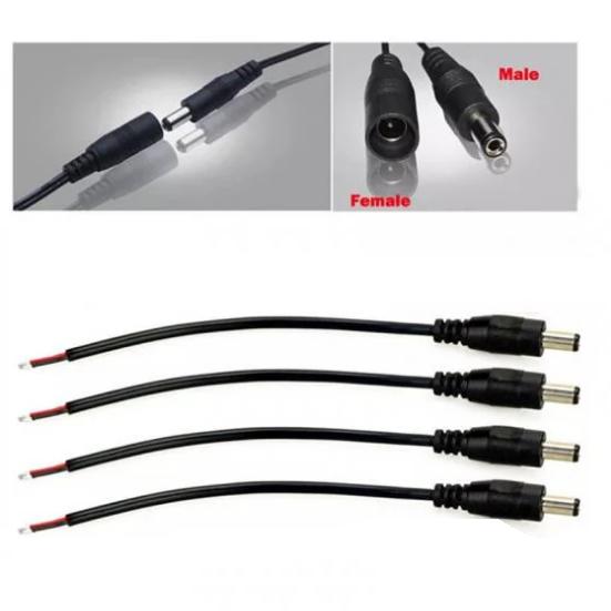 Bộ 4 dây nguồn dc đực 5.5x2.1mm