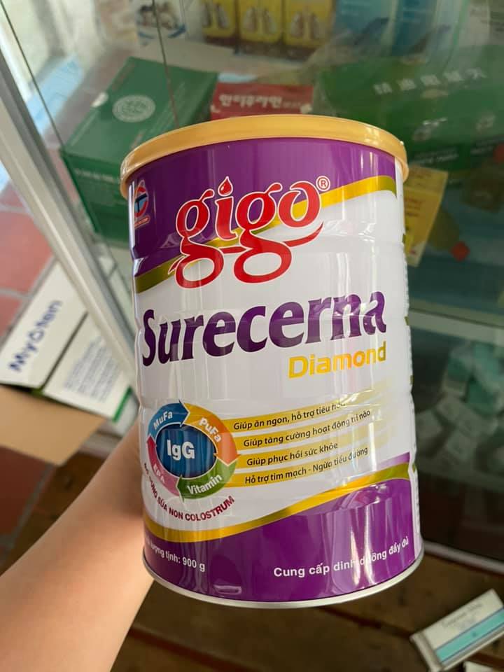 Sữa bột Gigo Surecerna Diamond 900gr - Sữa gigo surecerna 900g dành cho người tiểu đường (Date mới)