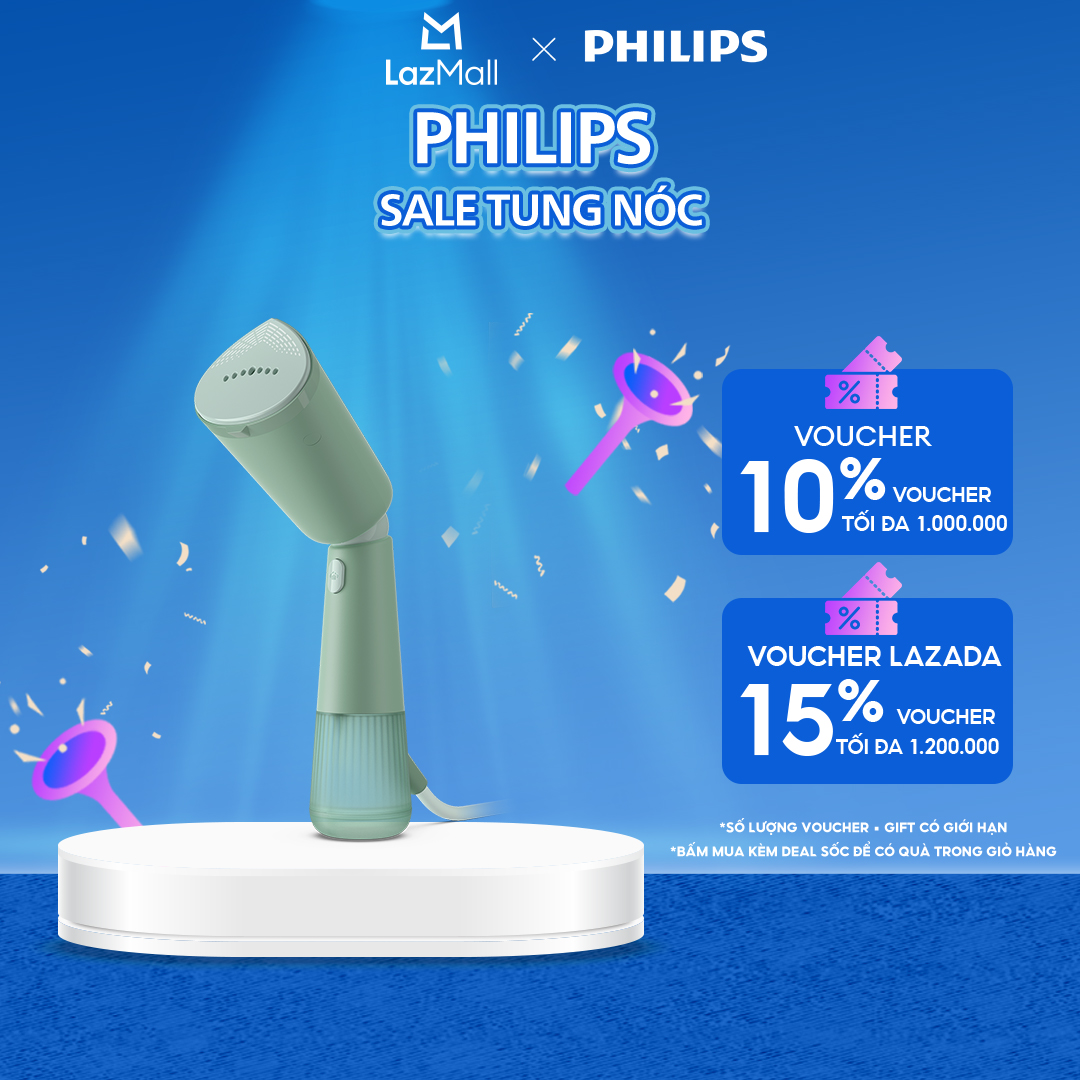 [QUÀ TẶNG HẤP DẪN - SLCH] Bàn Ủi Hơi Nước Cầm Tay Philips STH5010/70 |1400W - Hàng Chính Hãng