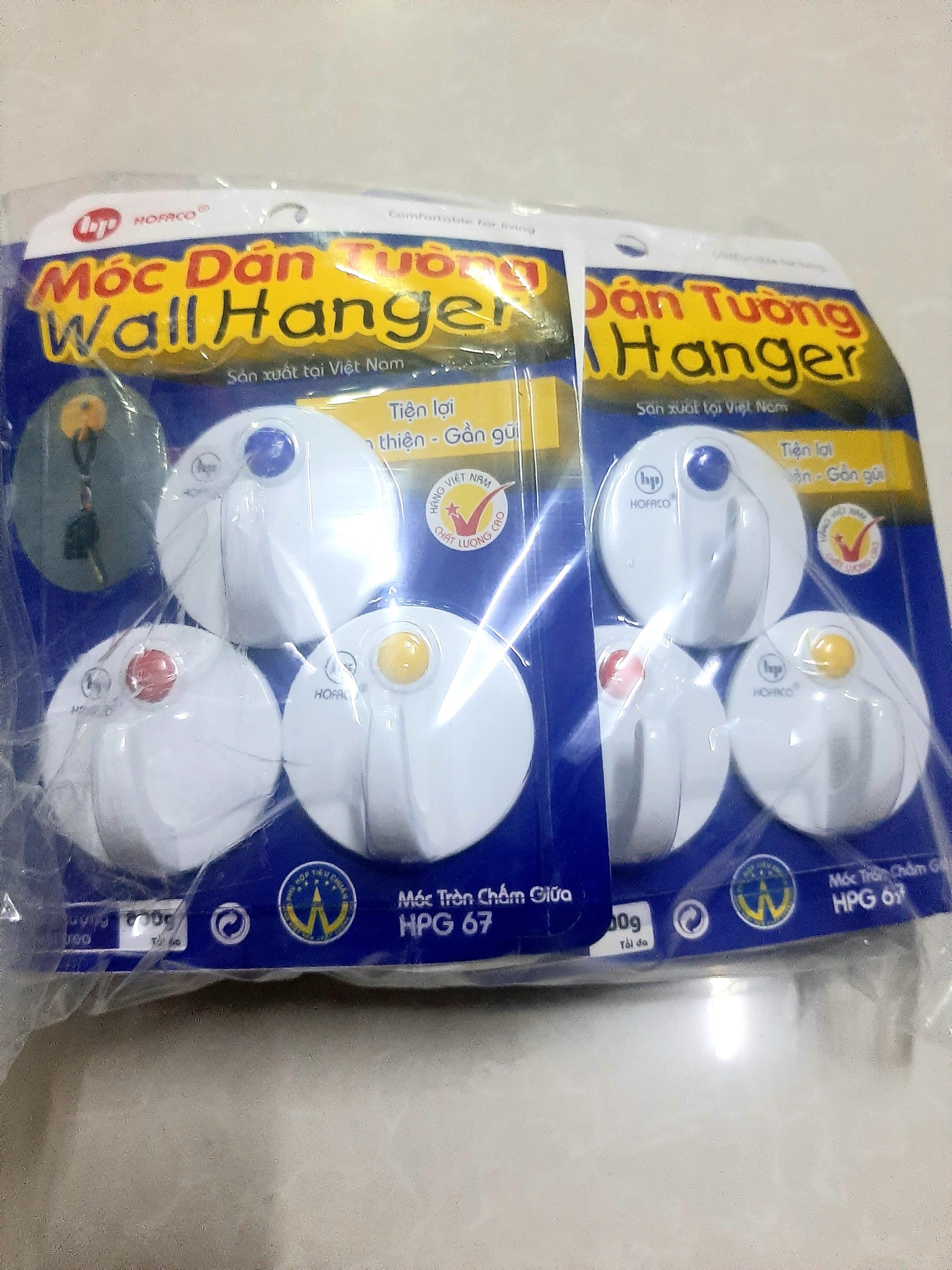 Set 30 Cái Móc Dán Tường Hofaco hàng Việt Nam chất lượng cao