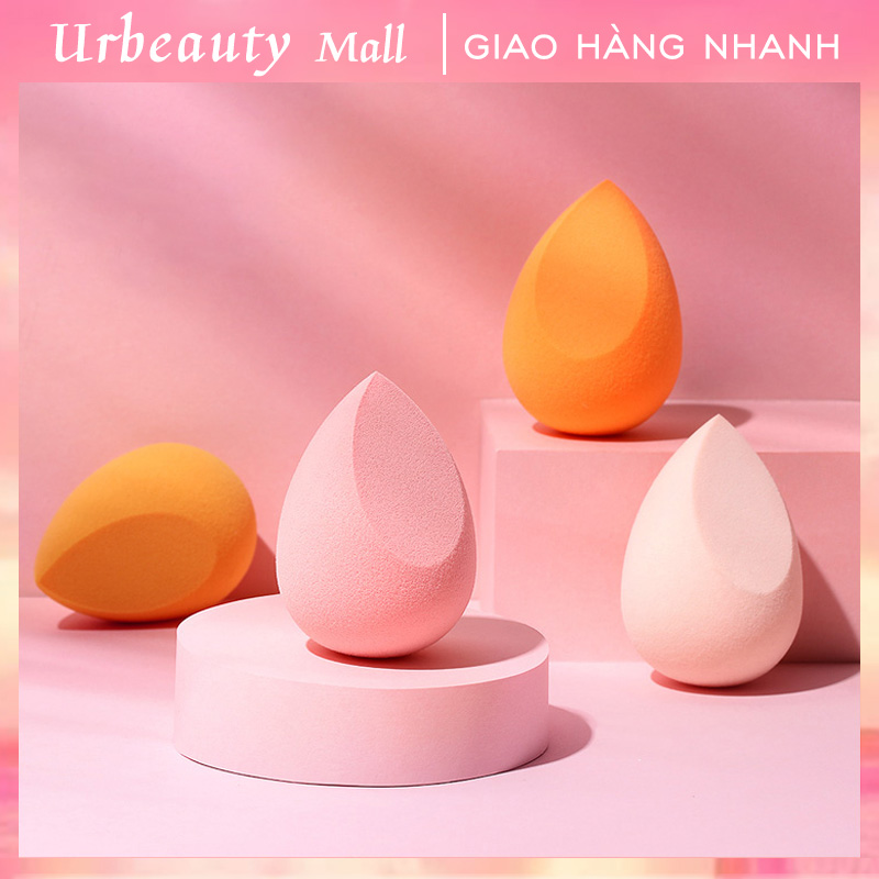 [HCM]【Urbeauty Mall】Mút tán kem nền，Bông Mút Trang Điểm Tán Kem Nền Giọt Nước[Giao hàng ngẫu nhiên]