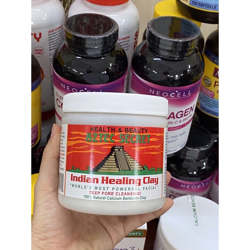 Mặt nạ đất sét núi lửa Bentonit AZTEC SECRET Hỗ trợ làm sạch da, giảm mụn, kiềm dầu