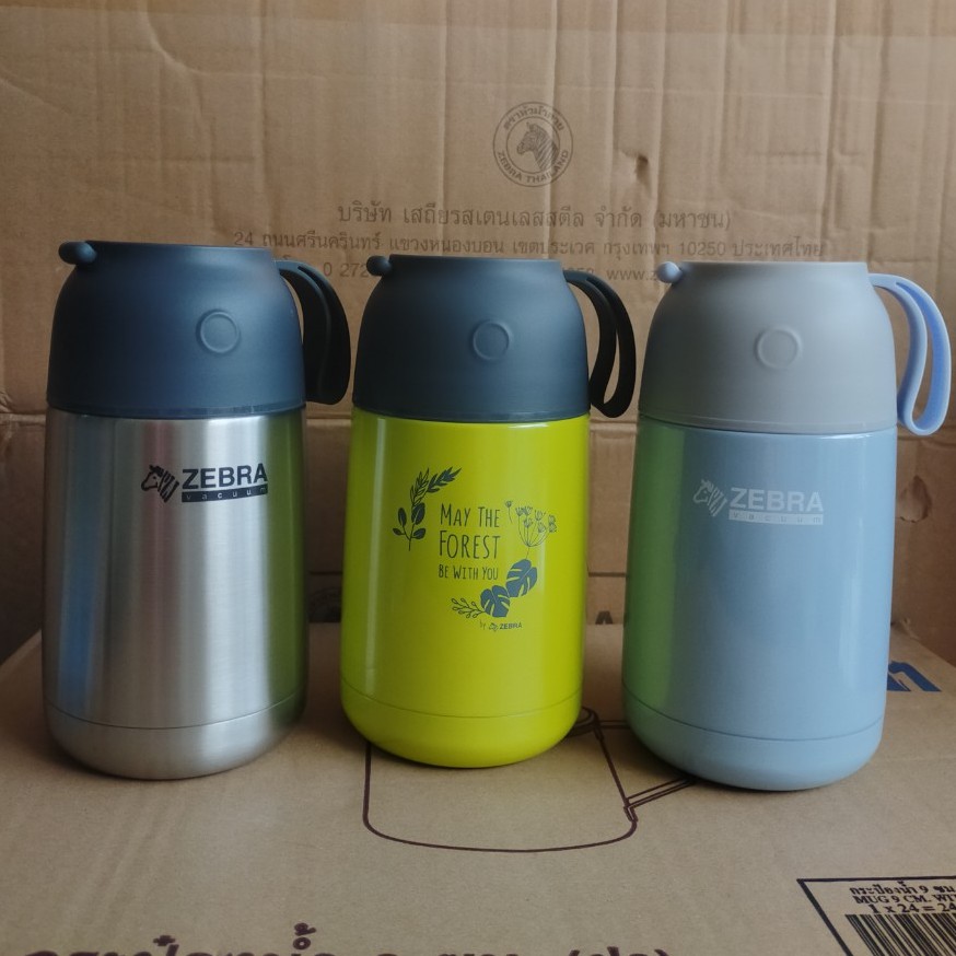 Bình ủ cháo giữ nhiệt zebra thái lan 450-650ml-123006. inox 304. nhập khẩu thái lan