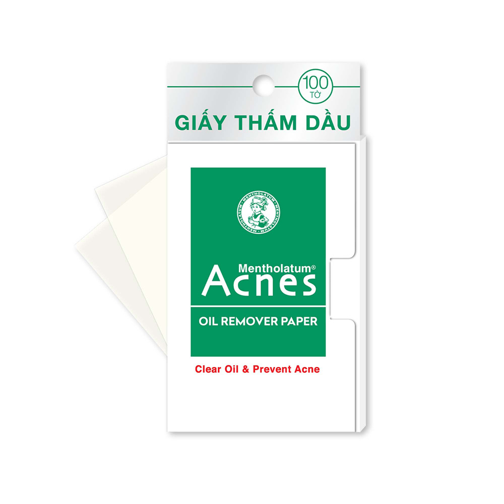 Giấy thấm dầu kiểm soát nhờn ngừa mụn Acnes Oil Remover Paper 100 tờ