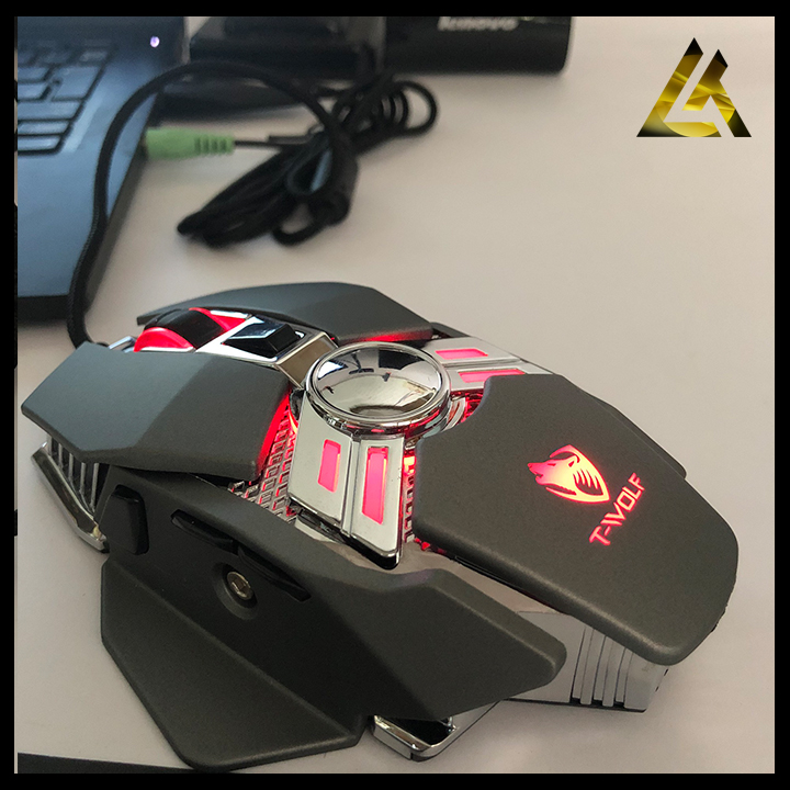 Chuột chơi game led có dây t-wolf v10 gaming - chuột mouse máy tính laptop pc mini giá rẻ