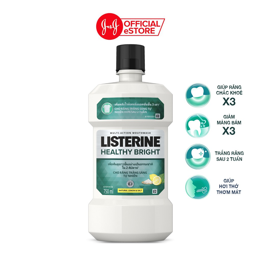 Nước súc miệng Listerine 750ml