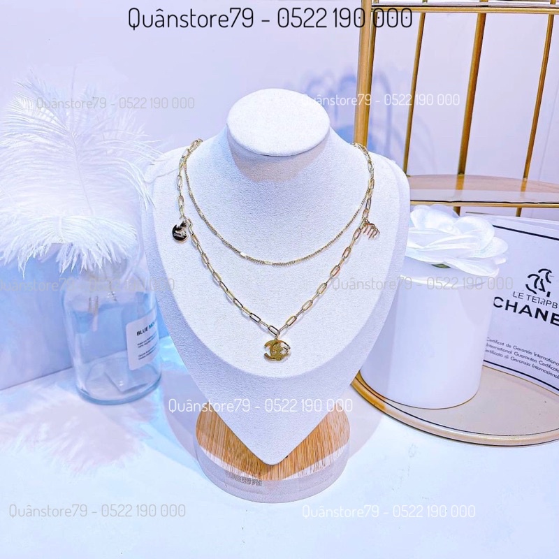 Cổ treo dây chuyền gỗ da cao cấp