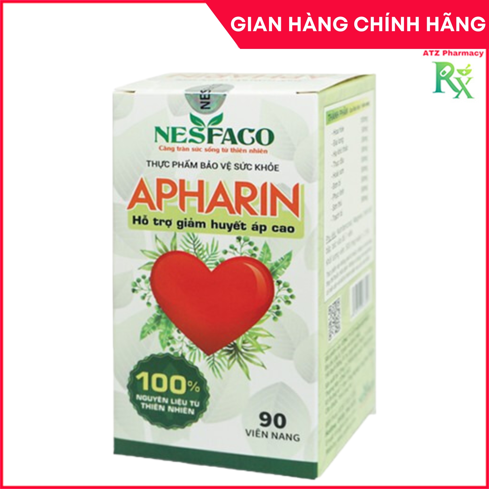 Apharin dành cho người cao huyết áp - 90 viên - ATZ Pharmacy