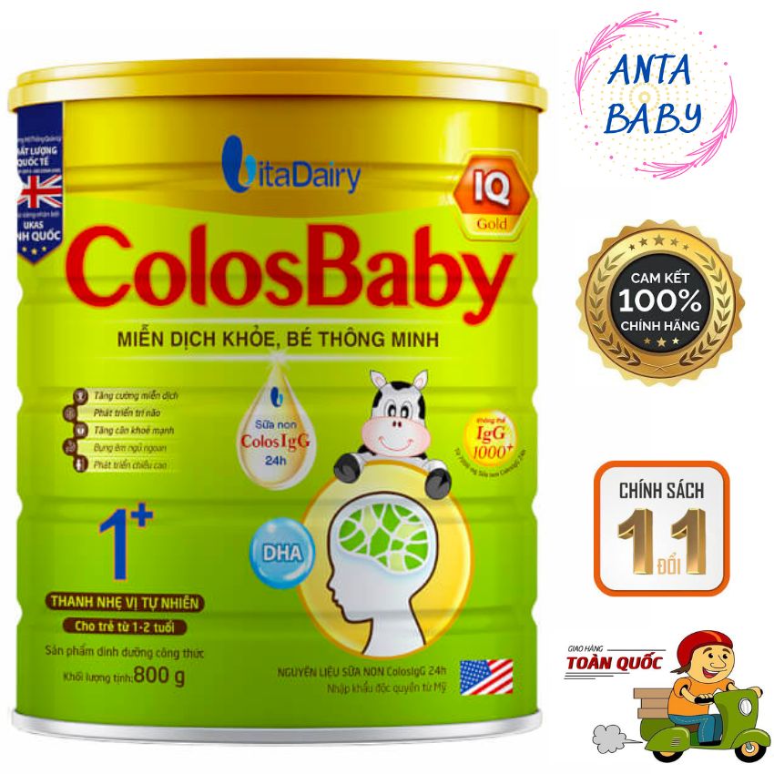 Sữa Closbaby Iq Gold 800g Sữa Tăng Miễn Dịch,Bé Thông Minh.