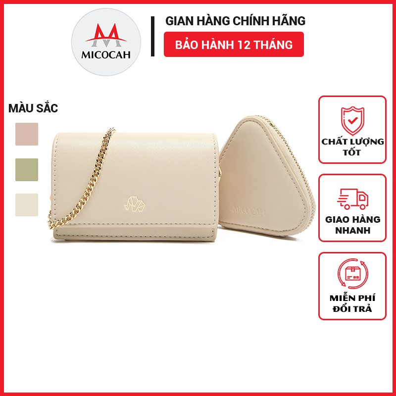 Túi đeo chéo nữ mini thời trang micocah nhỏ gọn dễ thương da cao cấp cực đẹp đi chơi dự tiệc sang trọng mc128 - micocah