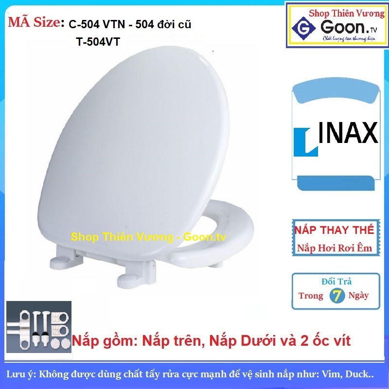 Nắp bàn cầu inax 504 inax t-504vt