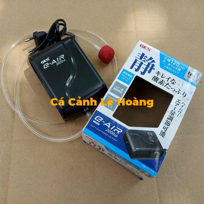 Máy Sủi Khí Oxi cho BỂ Cá Cảnh GEX 2000SB Nhật Bản Tặng Ngay 1M Dây và 1 Cục Sủi