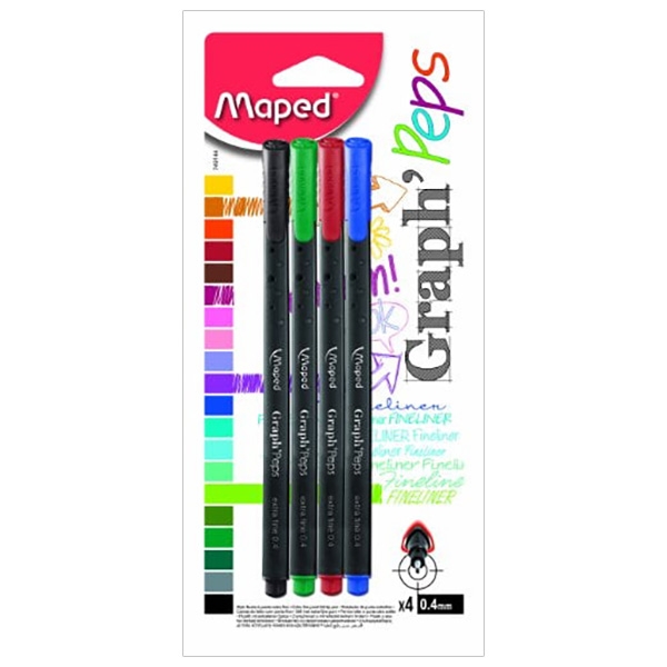 Viết lông kim maped 4 màu cb74914401