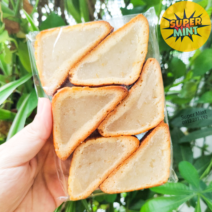 Bánh Xà Lam set 6 cái(200g) - Bánh dừa dẻo - Bánh ăn vặt - Bánh in dừa