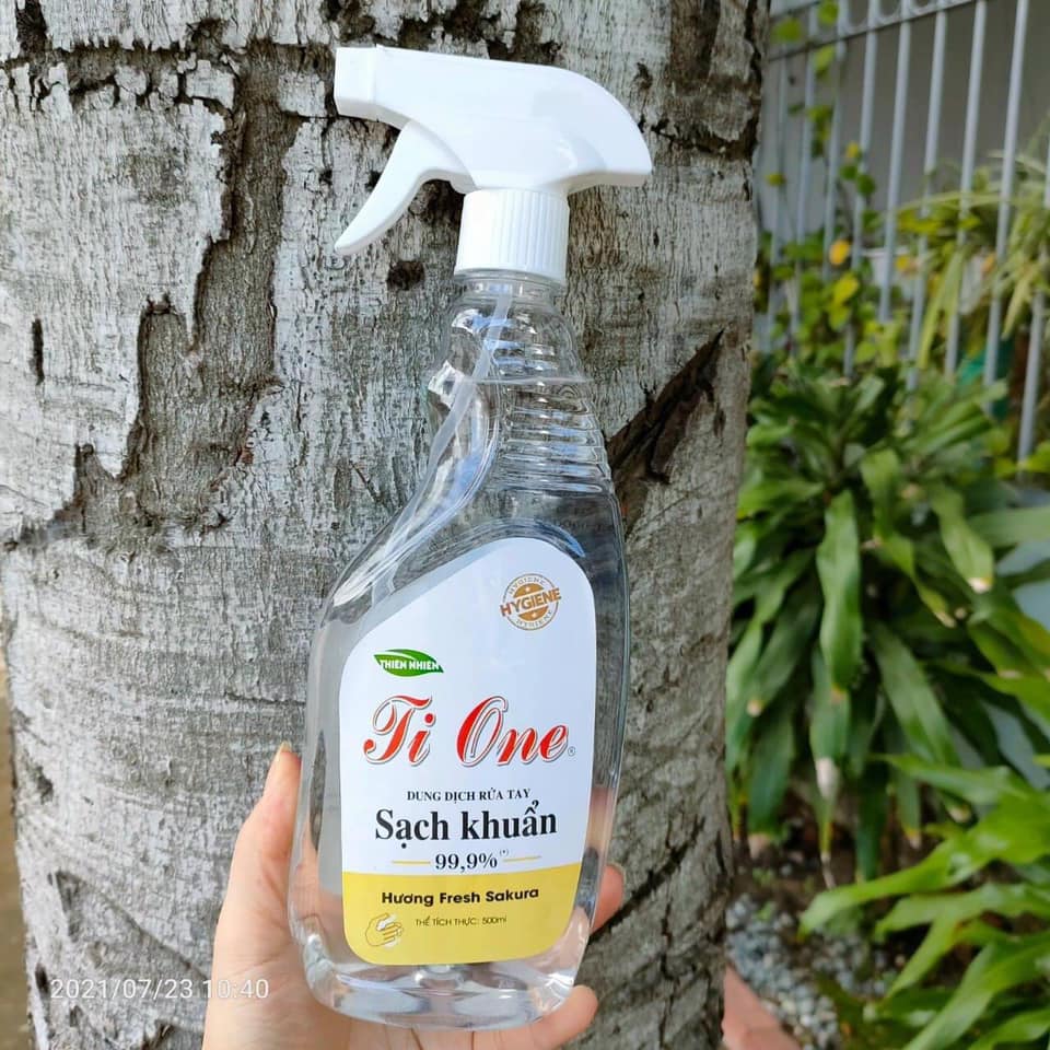 HCM Dung dịch rửa tay khô sạch khuẩn 99% diệt sạch mọi vi khuẩn Ti One 500ml sieuchodaiphatvn
