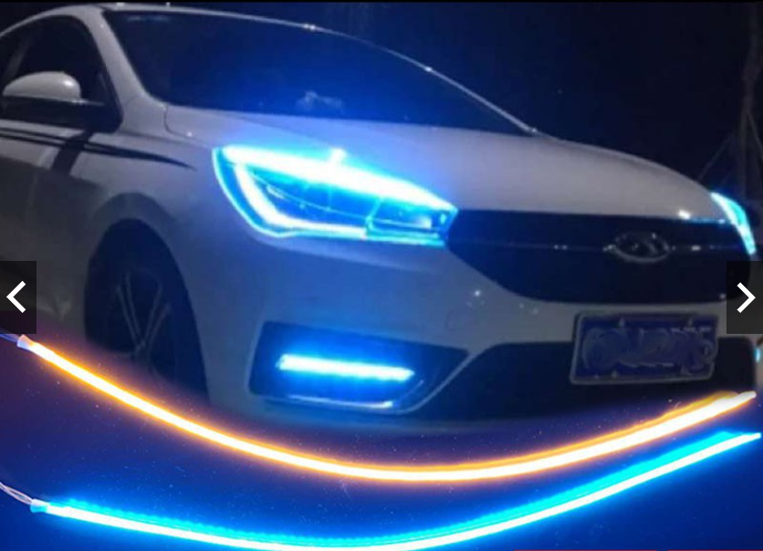 Bộ 2 Dây Đèn Led Mí Ô Tô Tích Hợp Xi Nhan Nháy Đuổi 30cm 45cm 60cm Silicon Chống Nước bán cả lẻ