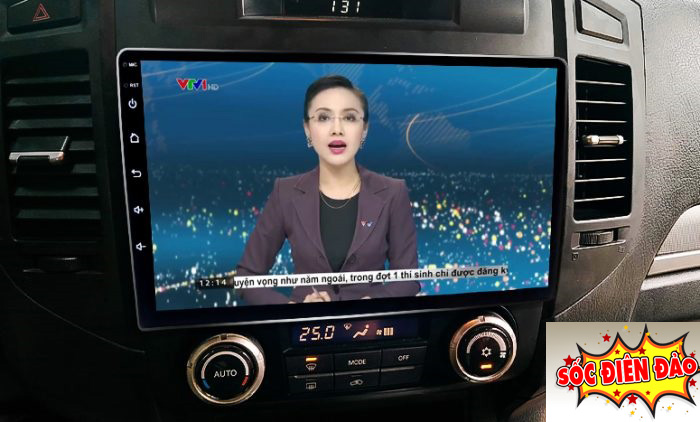 Màn hìn xe Pajero + Tặng CAM LÙI + Tặng mặt dưỡng theo xe các đời 2005 2006 2007 2008 2009 2010 2011