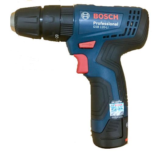 Máy khoan động lực dùng Pin Máy khoan bắt vít dùng pin Bosch GSB 120-LI GEN 2 Bảo hành 12 tháng xuất xứ Malaysia Pin 2Ah