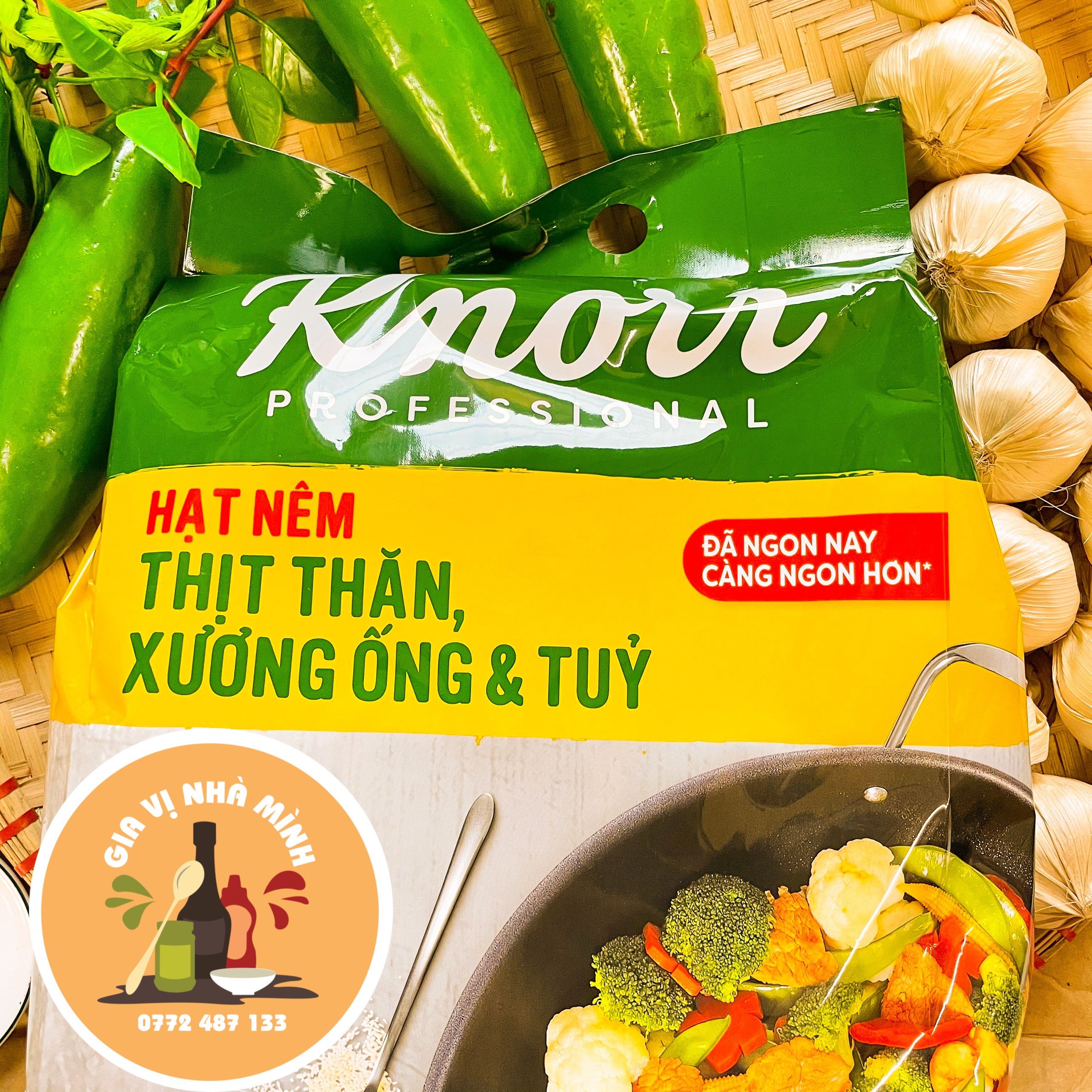 HẠT NÊM THỊT HEO XƯƠNG ỐNG KNORR ( 900GR -3KG -5KG)
