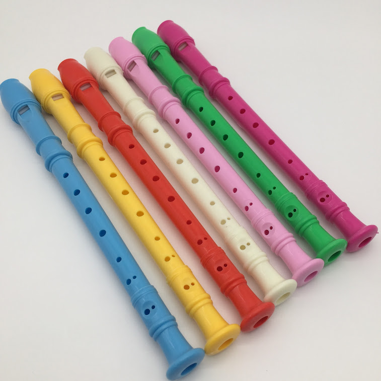 SÁO RECORDER 8 LỖ CHẤT LIỆU NHỰA NHIỀU MÀU