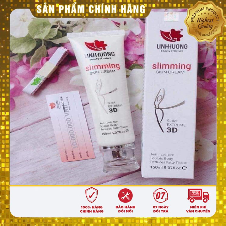 [CHÍNH HÃNG] Kem giảm cân tan mỡ 3D Linh Hương (tặng kèm thước dây)