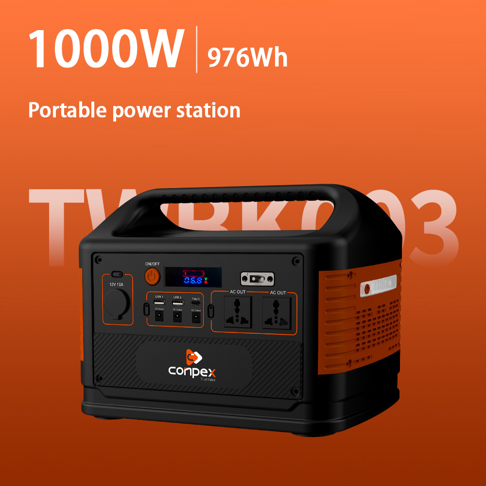 Conpex 1000W trạm điện di động trạm sạc trạm điện di động 220v may phat dien máy phát điện năng lượng mặt trời trạm sạc di động máy phát điện năng lượng mat troi 220v trạm điện dự phòng trạm điện dự phòng 220v trạm