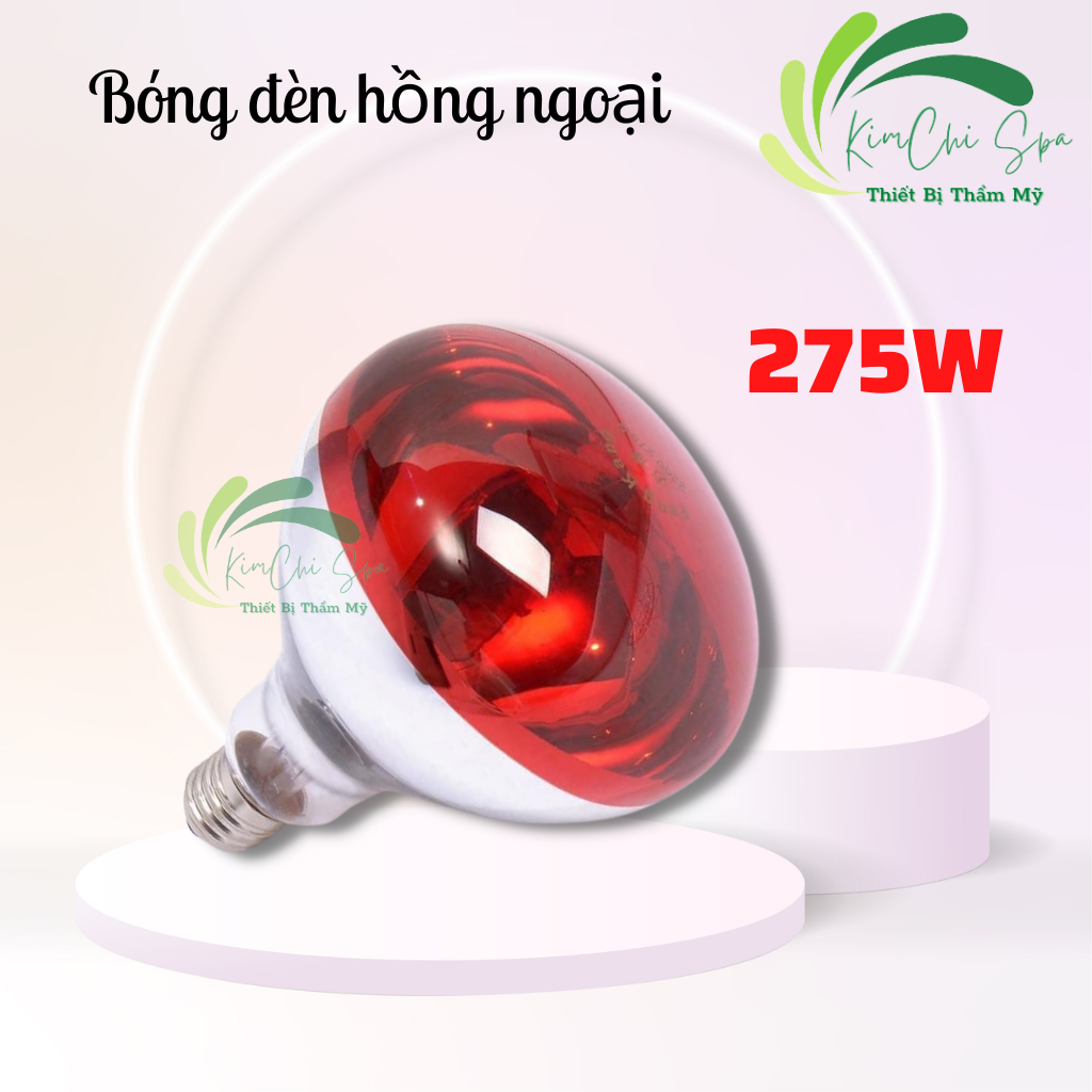 Bóng đèn hồng ngoại 275W dùng trị liệu, sưởi ấm