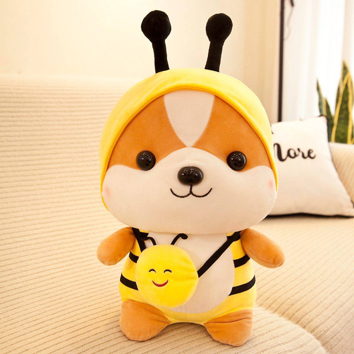 Gấu Bông Chó Shiba Hóa Trang Cosplay Ngộ Nghĩnh 25cm Quà Tặng Siêu Dễ Thương