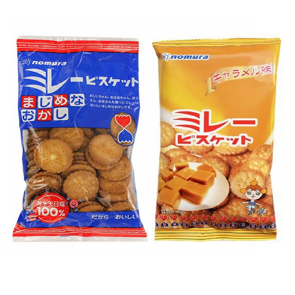 Bánh quy mặn Nomura Mire Biscuit Nhật Bản đủ vị [ Date T03/2023 ]