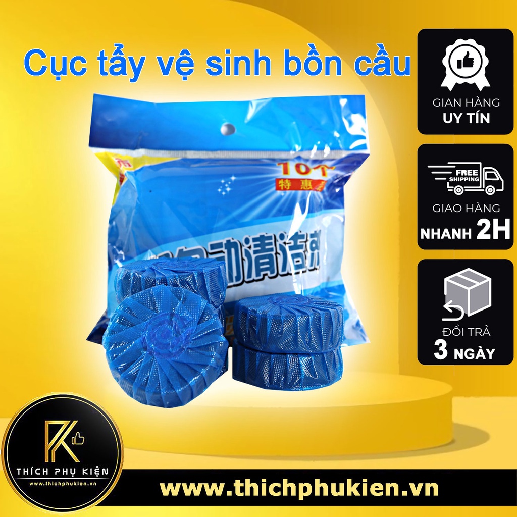 BỊT 10 Viên tẩy bồn cầu, khử mùi, diệt khuẩn/Cục tẩy nhà vệ sinh toilet
