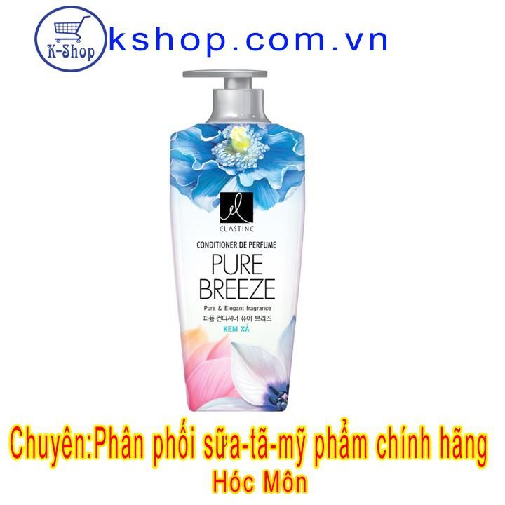 Kem xả Elastine Pure Breeze-bóng mượt tóc 600ml