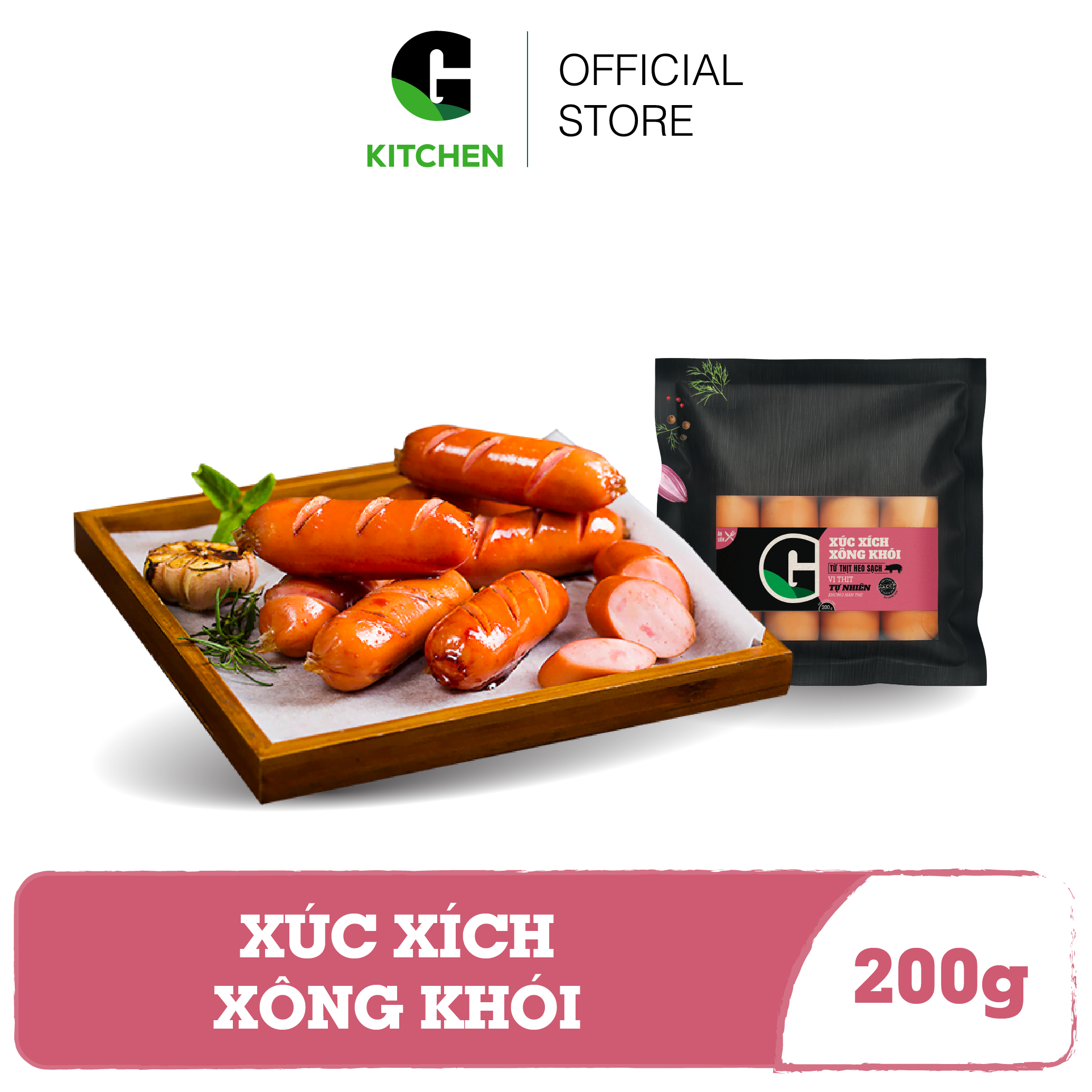 Xúc xích xông khói g kitchen 200g
