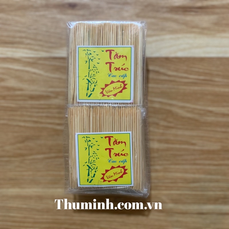Lốc 10 gói tăm trúc xỉa răng 6.5cm chất lượng
