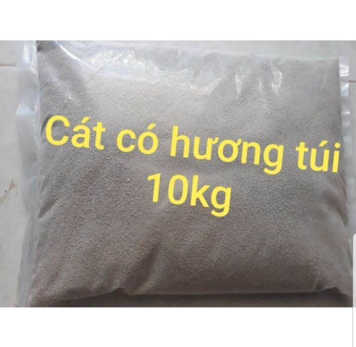 Cát vệ sinh cho mèo túi 10kg có kèm hạt khử mùi phấn baby L