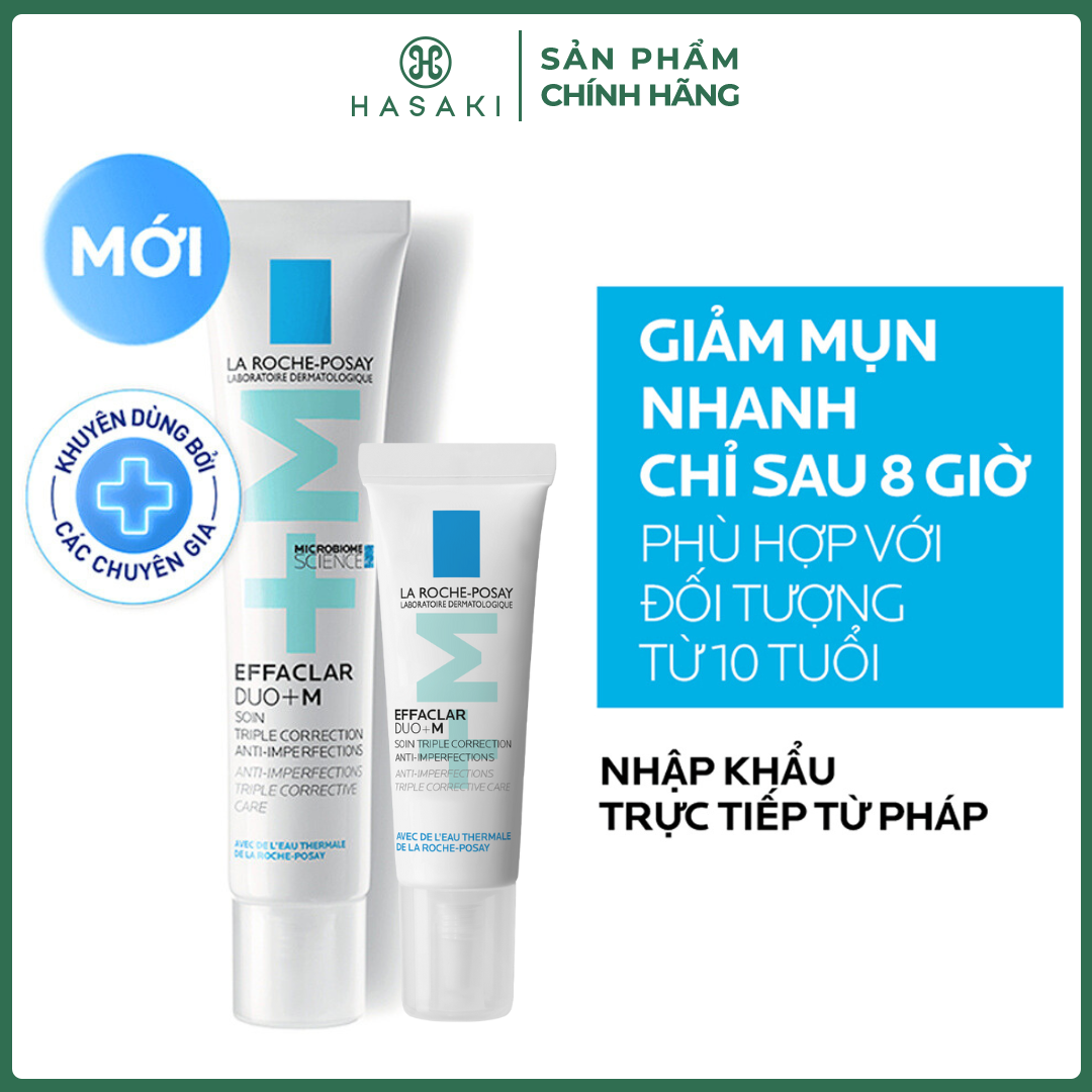 Kem Dưỡng La Roche-Posay Giảm Mụn Hiệu Quả 7.5ml, 40ml Effaclar Duo+ M Hasaki Sản Phẩm Chính Hãng