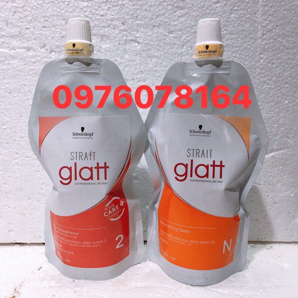 Thuốc uốn duỗi tóc Schwarzkopf Glatt 400mlx2 ( Thái Lan) ( nguyên cặp) - Tóc yếu