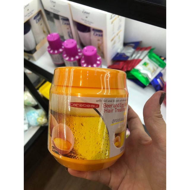Ủ tóc Carebeau trứng bia 500ml Thái lan